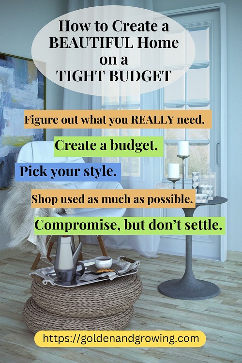How to create a beautiful home on a tight budget.