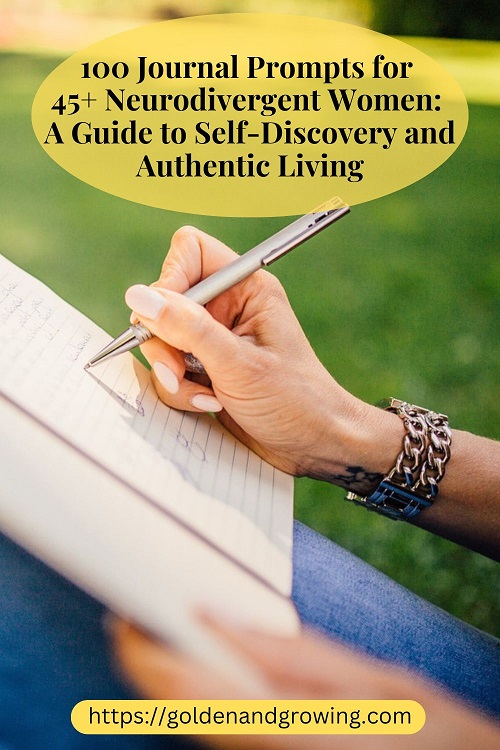 Autistic woman journaling.