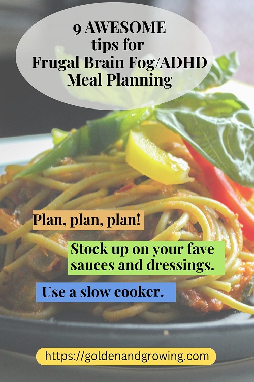 Frugal ADHD planning is perfect for menopause brain fog and anyone with executive dysfunction.